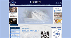 Desktop Screenshot of ijrrest.org